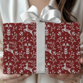 Papier Cadeau Noël Festif Classique Tartan Plaid