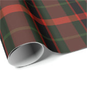 Papier Cadeau Noël festif du Tartan (Coin rond)