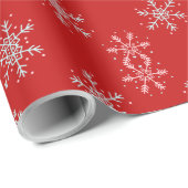 Papier Cadeau Noël Fête de la neige (Coin rond)