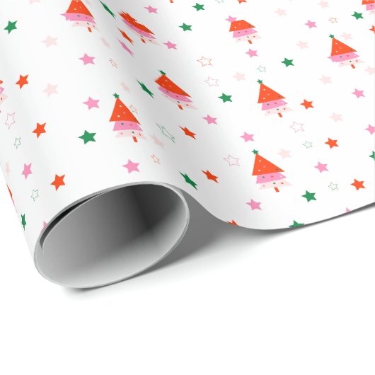 Papier Cadeau Noël Fêtes de fin d'année (Coin rond)