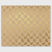 Papier Cadeau Noël feuille d'or (Plat)