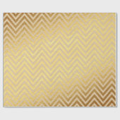 Papier Cadeau Noël feuille d'or (Plat)