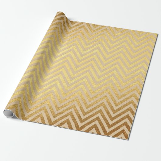 Papier Cadeau Noël feuille d'or (Déroulé)