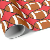PAPIER CADEAU NOËL FOOTBALL (Coin rond)