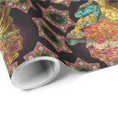 Papier Cadeau Noël français (Coin rond)