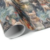 Papier Cadeau Noël français (Coin rond)