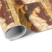 Papier Cadeau Noël Fresco Angel (Coin rond)