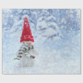 Papier Cadeau Noël gelé neige (Plat)