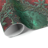 Papier Cadeau Noël Gîtes gothiques Grunge (Coin rond)