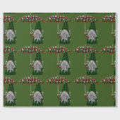 Papier Cadeau Noël Gnome Buffalo Plaid (Plat)