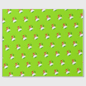 Papier Cadeau Noël Gnome Fêtes (Plat)