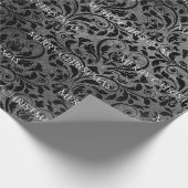 Papier Cadeau Noël gothique de damassé (Coin)