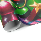 Papier Cadeau Noël graffiti (Coin rond)