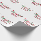 Papier Cadeau Noël Grammy Claus Noël Grand-mère Cadeau Noël (Coin)