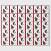 Papier Cadeau Noël Grand Danois Mantle (Plat)