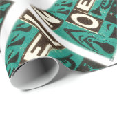 Papier Cadeau Noel Green (Coin rond)