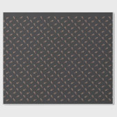 Papier Cadeau Noël gris africain (Plat)