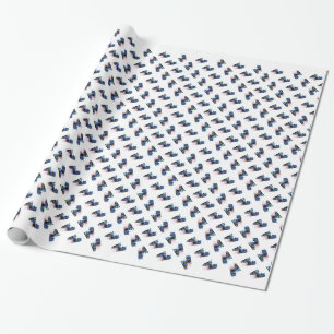 Papier Cadeau Noël gris Kitty III