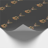 Papier Cadeau Noël Guitare Lover Reindeer (Coin)