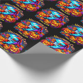 Papier Cadeau Noël Halloween Père Noël Funny Café (Coin)