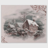 Papier Cadeau noël hiver (Plat)