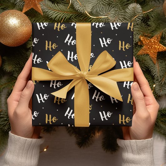 Papier Cadeau Noël Ho Ho Ho | Vacances