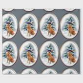 Papier Cadeau Noël irlandais Terrier (Plat)