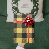 Papier Cadeau Noël Jaune moderne