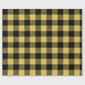 Papier Cadeau Noël Jaune moderne (Plat)