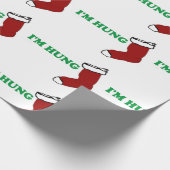 Papier Cadeau Noël, je suis raccroché à Noël, drôle (Coin)