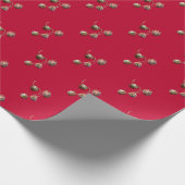 Papier Cadeau Noël Jingle Bells (Coin)