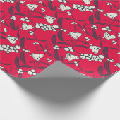 Papier Cadeau Noël Jingle Bells Joyeuse Salutations Collection (Coin)