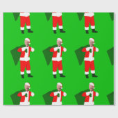 Papier Cadeau noël joe biden père Noël (Plat)