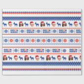 Papier Cadeau Noël Joe et Kamala (Plat)