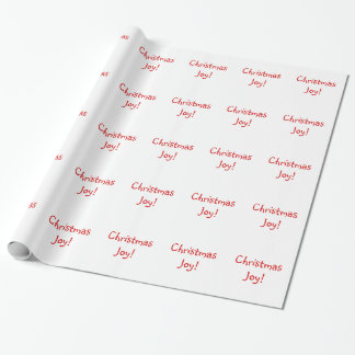 Papier Cadeau Noël Joie Fête rouge