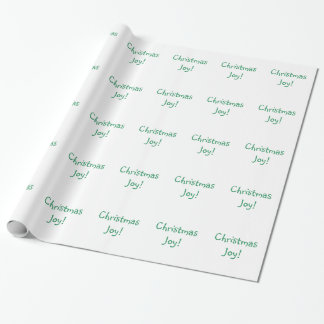 Papier Cadeau Noël Joie Fête verte