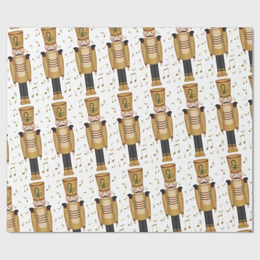 Papier Cadeau Noël Jouet Soldat Nutcracker Xmas (Plat)