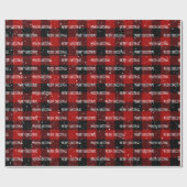 Papier Cadeau Noël Joyeux NOËL Texte Sur Plaid (Plat)