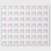 Papier Cadeau Noël JOYFUL Pastel coloré (Plat)