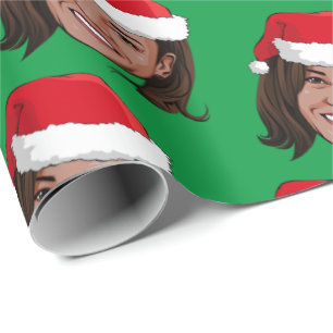 Papier Cadeau Noël Kamala Harris
