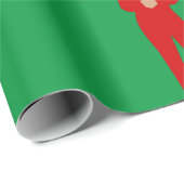 Papier Cadeau noël kamala harris santa claus (Coin rond)