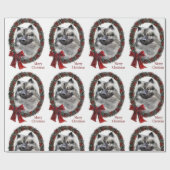 Papier Cadeau Noël Keeshond (Plat)