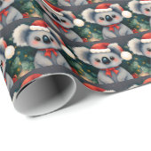 Papier Cadeau Noël Koala 1 (Coin rond)