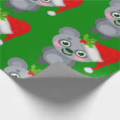 Papier Cadeau noël koala santa claus (Coin)