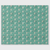Papier Cadeau Noël Lanterne Rustique (Plat)