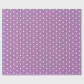 Papier Cadeau Noël lavande blanche flocon de neige cadeau mignon (Plat)