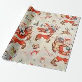 Papier Cadeau Noël Le Père Noël Toys Reindeer présente (Déroulé)