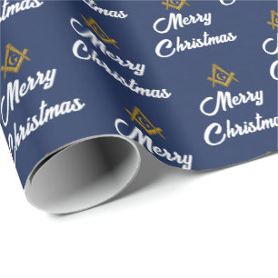 Papier Cadeau Noël Maçonnique Carré Maçonnique Franc-Maçonnerie 