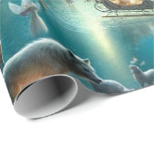 Papier Cadeau Noël magique (Coin rond)