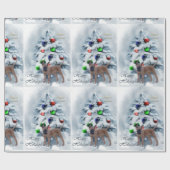 Papier Cadeau Noël Malinois belge (Plat)